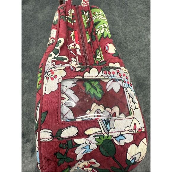 Vera Bradley burgundy lunch bag with ID holder #school #lunch - Picture 4 of 6